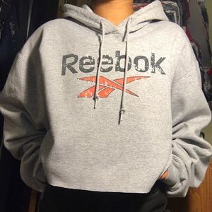 VTG Cropped Reebok Hoodie